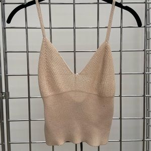 Tan knitted top